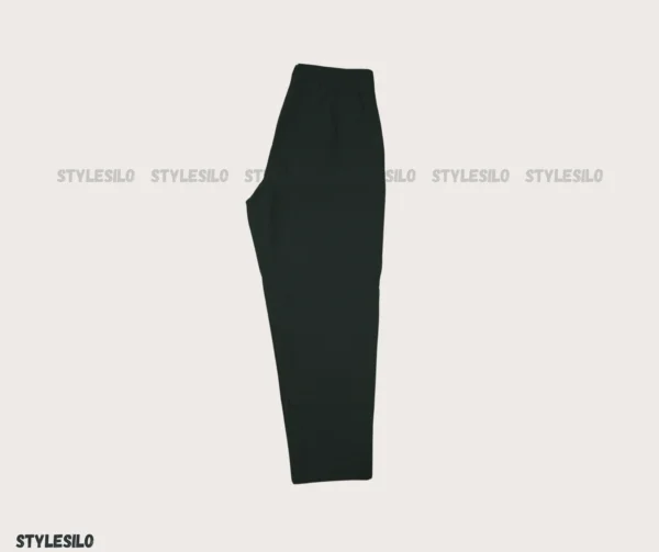 Girls Jet Black Formal Pant - Image 5