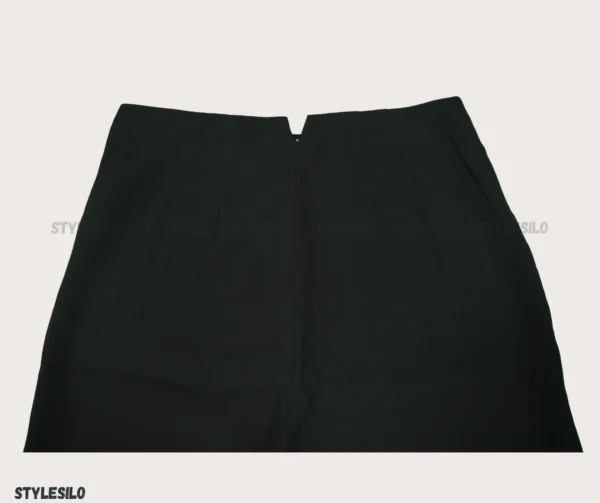 Girls Jet Black Formal Pant - Image 4