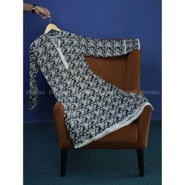 Twilight Petal Co-ord Set Kurti - Two Piece - Image 2